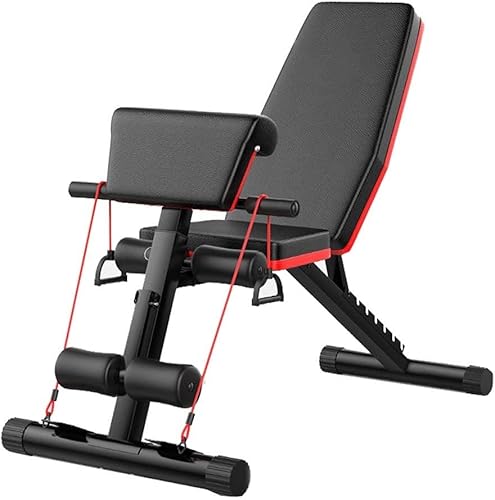 Panca Pesi 5-in-1 Regolabile Multifunzione, Pieghevole da Allenamento per Addominali, 7 Direzioni Schienale Regolabile, Fitness per Casa Palestra Max 150kg - Ysert
