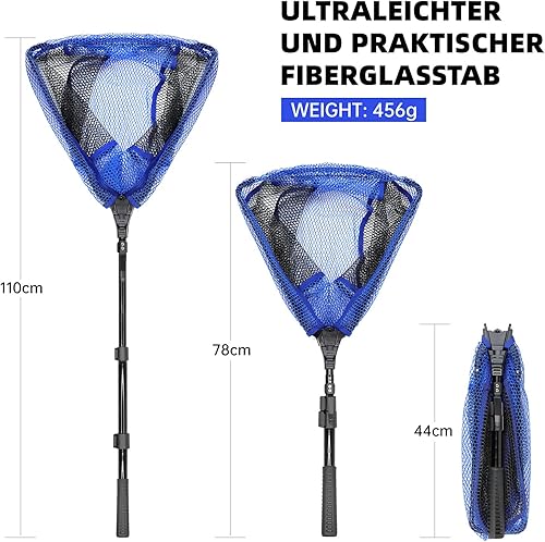 Retino da pesca, retino da pesca, retino da pesca, rete in nylon durevole, accessorio da pesca per adulti - Ysert