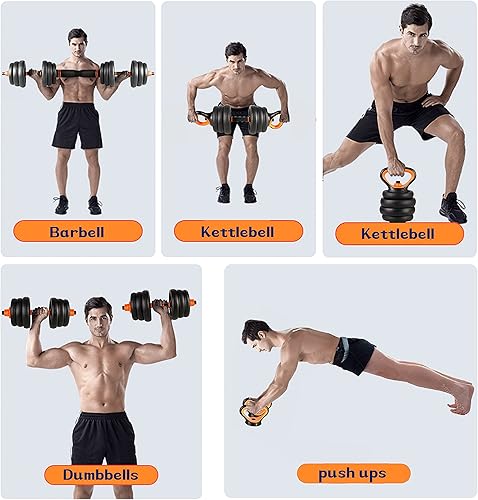 6in1 Manubri Palestra Pesi Plestra Manubri regolabili set pesi palestra 20 25 40 kg-ZERRO - Ysert