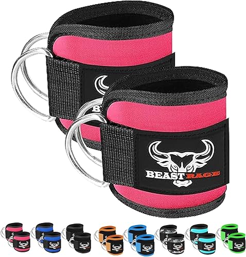 BEAST RAGE Cinturini alla Caviglia, Guanti per Sollevamento Pesi Unisex - Ysert