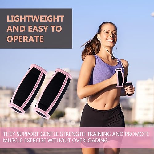 Set di manubri morbidi con cinturino da polso: TOATELU, set di manubri per aerobica, pilates, yoga, 1 libbre (set da 2/una coppia) - Ysert