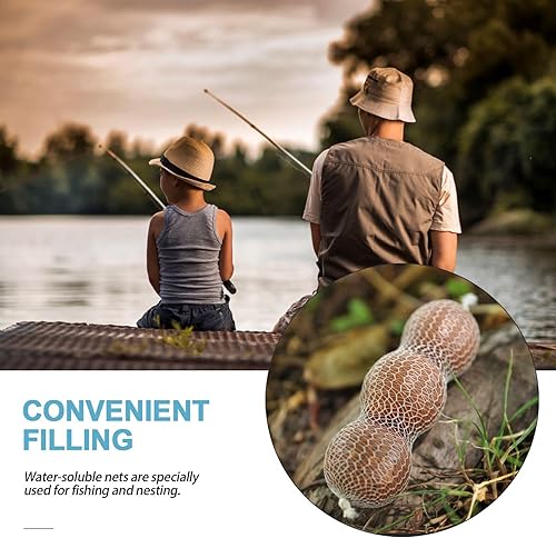 3 x 5 m PVA 37 mm di ricarica solubile in acqua, ricarica di rete per dispositivi di nidificazione, rete speciale per la pesca - Ysert