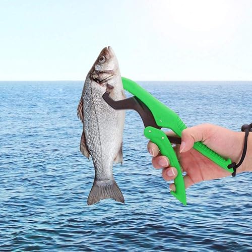 Pinza Galleggiante in Plastica di Zinco di Pesce con Impugnatura Galleggiante in Plastica ABS con Striscia da Polso per la Cattura di Pesci Senza Danni Ausiliari(Large-Verde) - Ysert