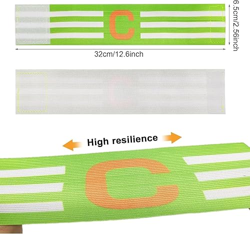 6 Pezzi Fascia Capitano Calcio Fascia da Capitano Calcio Regolabile per Adulti Elastico Multicolor Adatto per Adolescenti - Ysert