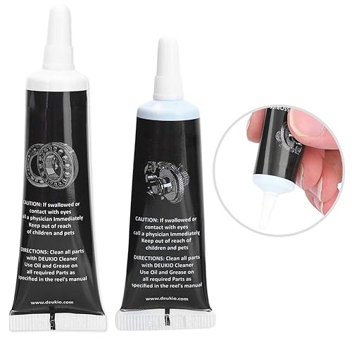 Olio lubrificante per mulinelli, kit olio e grasso per mulinelli da pesca Impermeabile e antiruggine per mulinelli da pesca d'acqua dolce e salata(black) - Ysert
