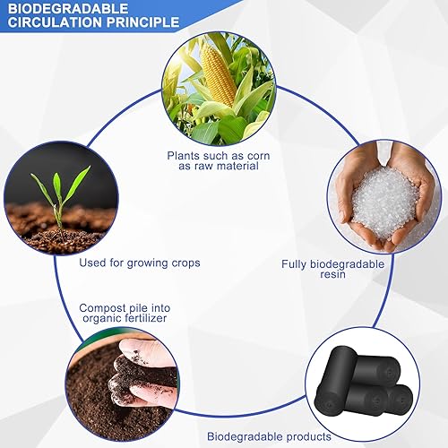 Set di 100 sacchetti per WC biodegradabili biodegradabili, sacchetti per WC da campeggio, extra spessi, impermeabili, per servizi igienici mobili, escursioni, viaggi - Ysert