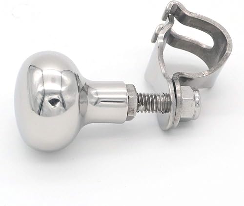 NUZAMAS Manopola del timone della Barca Manopola del battitore di Yacht della Barca dell'Acciaio Inossidabile 316 dell'Acciaio Inossidabile di Sport della manovella - Ysert