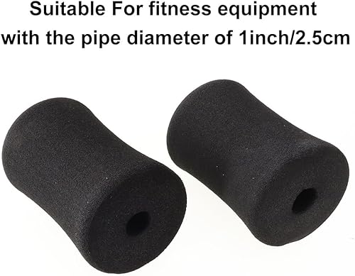 Piede in schiuma per cuscinetti, 2 rulli di ricambio per estensione gambe per panca pesi 80 x 180 per tubi di diametro da 22 a 25 mm - Ysert