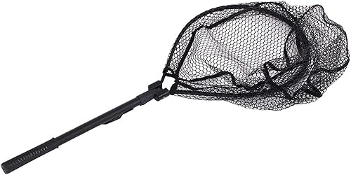 Guadino da pesca telescopico, Pesca Guadino Rete da pesca Lega di alluminio portatile Veloce Pieghevole Pesca a mano Dip Rete sostituzione per pescare Bass Carpa - Ysert