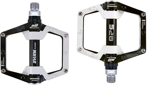 Pedali per bicicletta, in lega di alluminio, per mountain bike, con pedali antiscivolo rimovibili - Ysert