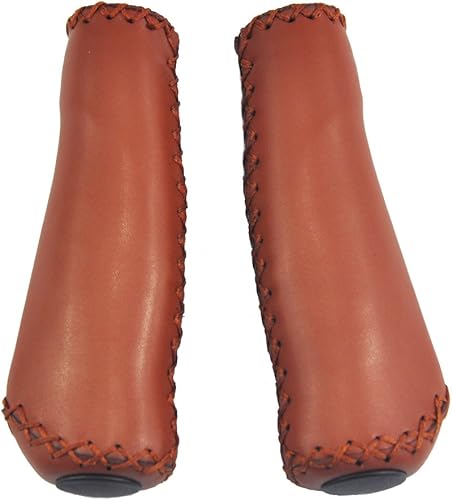 UPANBIKE Bike Grips Design ergonomico in Pelle Cucito a Mano a Pressione del Manubrio per Mountain Bike Strada Bicicletta Pieghevole Bici - Ysert