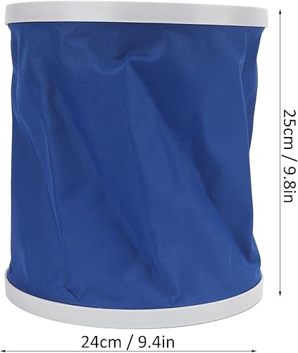 Secchio da Pesca Pieghevole con Manico, Secchio Pieghevole da Esterno da 11 Litri con Manico Contenitore per Acqua da Campeggio Leggero Multifunzionale per Campeggio Viaggiare Picnic - Ysert