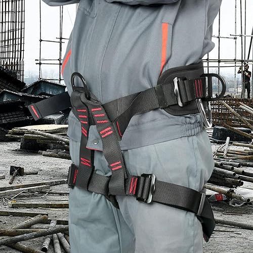 Cintura di sicurezza per il tetto, cinghie da arrampicata, cintura di sicurezza per l'arrampicata – Forte cintura traspirante multifunzionale per discesa in corda doppia - Ysert