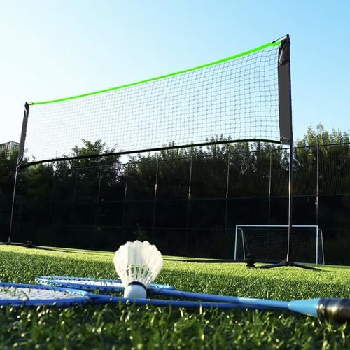Rete da pallavolo Professionale Rete da Giardino con Pali Altezza regolabile altezza massima 255 cm rete Portatile per Bambini e Adulti Da beach volley, beach soccer, racchettoni, beach tennis - Ysert