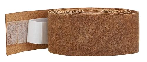 Gusti Nastro manubrio in pelle - Adri V. Misura 157 cm Vera pelle con sughero Cinturino in pelle Nastro adesivo Accessori per biciclette Manubrio per bicicletta Pelle marrone - Ysert