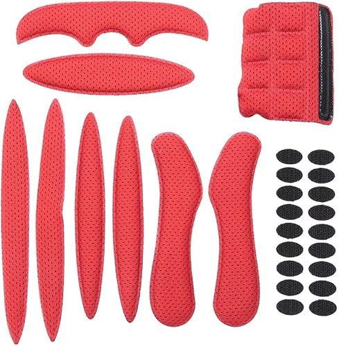 Imbottiture in Schiuma per Casco da Bici, Rivestimento Interno in Spugna per Casco da Bicicletta Protezione Comoda Sostituzione dei Cuscinetti(Inner Lining+Viscose) - Ysert