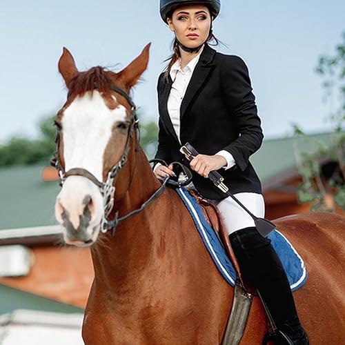 Frusta da Equitazione - Frusta per Equitazione A Frusta | Frusta per Cavallo con Pelle PU | Frusta per Cavallo in Pelle PU | Equitazione in Pelle con Manico Antiscivolo | Accessories da Equitazione - Ysert