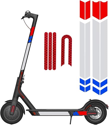 Adesivo Riflettente per Xiaomi Mijia M365 Scooter Elettrico, Adesivo Laterale Impermeabile Decalcomanie Fluorescenti Antipolvere Forte Viscosità Night Riding Decorative Styling Decals - Ysert