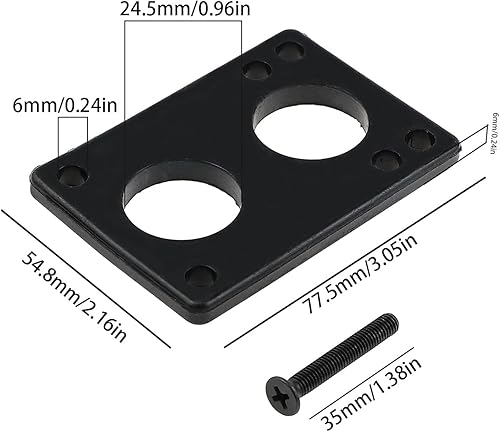 2 riser universali per skateboard da 1/2' - 1/4' - 1/8', guarnizione per skateboard, longboard, riser pad - Ysert