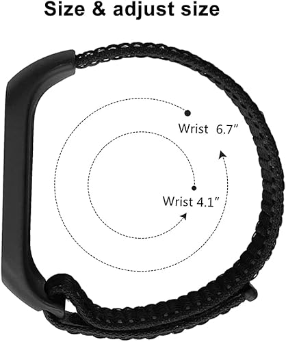 Niboow Cinturino per Xiaomi Mi Band 6/Mi Band 5/Mi Band 4/Mi Band 3/Amazfit Band 5, Nylon Regolabile Cinturini per Xiaomi Mi Band 6/Mi Band 5/Mi Band 4/Mi Band 3/Amazfit Band 5 - Ysert