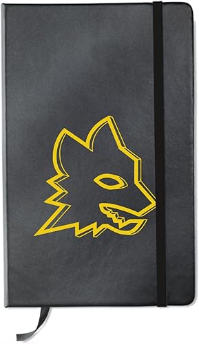 AS Roma Notebook Lupa, Unisex Adulto, Nero, A5 - Ysert