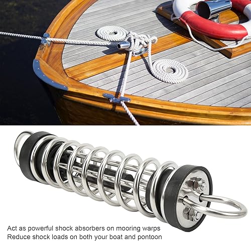 Molla per Ormeggio per Barche, Paracolpi in Acciaio Inox Molla per Ormeggio Yacht per Barca (9mm) - Ysert