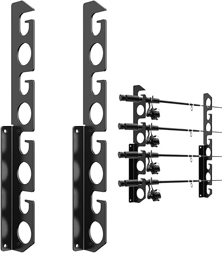 Portacanna Da Pesca In Acrilico Per Garage, Parete O Soffitto | Supporto Per Canna Da Pesca Da 8 Canne - Ysert