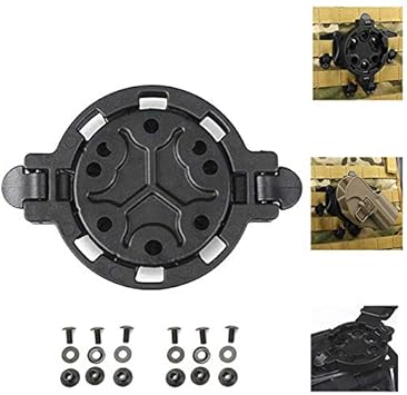 Piattaforme tattiche per Fondina per Pistola Accessori per Caccia Adattatore Sistema di disconnessione Rapida Angoli a 360 Gradi Piattaforma di Attacco Supporto QD - Ysert