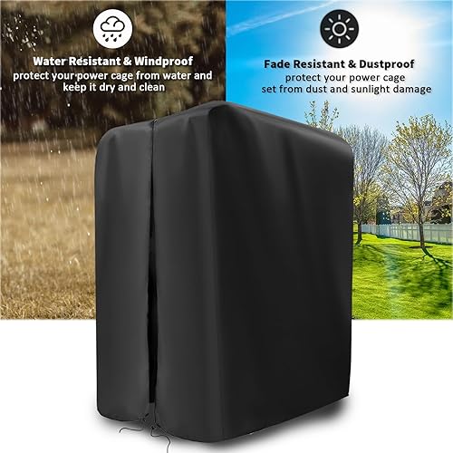 Copertura per rastrelliera da palestra con cerniera impermeabile, copertura protettiva per rastrelliera per squat/sollevamento pesi/attrezzatura per allenamento in palestra a casa, per interni - Ysert