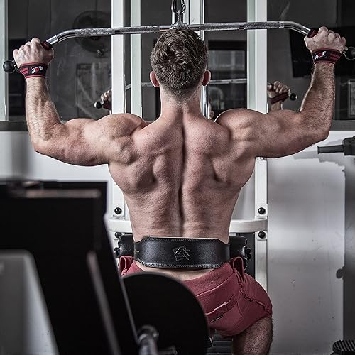 Cintura Palestra, 10,2 cm Largo Pelle bovina Cintura Uomo Donna, Cintura Powerlifting, Cintura Sollevamento Pesi, Cintura Bodybuilding Acciaio Rullo Fibbia Cintura Lombare Squat - Ysert