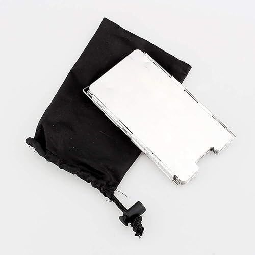 Parabrezza per fornello, 9 Piastre in Alluminio Flessibile per fornello da Campeggio Parabrezza Robusta Lega di Alluminio Leggera con Borsa da Trasporto per Picnic per Stufa - Ysert