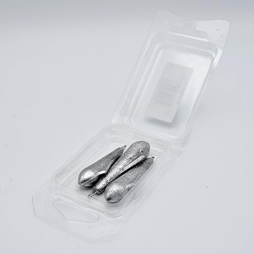 Set 3 Pezzi piombi Surf Casting Roccobomb Fisso con Anello Inox - Ysert