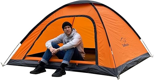 Tenda da campeggio per 3-4 persone, leggera, stabile, impermeabile, per 4 uomini, sistema di ventilazione, protezione dalle zanzare - Ysert