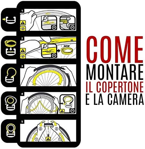 2 COPERTONI MTB DEESTONE 26 X 1.90 + CAMERE d'Aria Pneumatici Neri Bici Bicicletta Mountain Bike 47-559 - Ysert