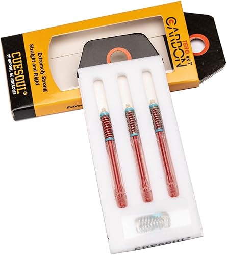 CUESOUL TERO AK7Aste/stelo per Freccette in Carbonio, Sottili, telescopiche a Molla Integrate, Set da 3 Pezzi - Ysert