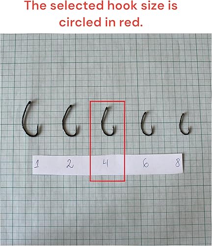 Set di 5 Ami da Pesca N4 con Filo Trecciato 25cm DIA 0,25mm & Girelle da Pesca – Corda Intrecciata – Accessori Pesca – Fishing Hooks Kit – Boilies & Pellet – Carpfishing – Pop Up Carp Rig - Ysert