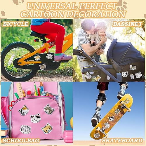 20 Pezzi Adesivi Riflettenti ad Alta visibilità Adesivi Adesivi di Avvertimento Riflettente Adesivo Impermeabile Sicurezza Casco Adesivi riflettore per Bici Riflettente Decalcomanie Ciclismo e Caschi - Ysert