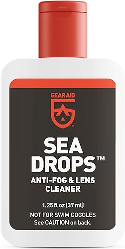 GEAR AID Sea Drops Anti-fog and Cleaner for Dive and Snorkel Masks, 1,25 FL oz - Ysert