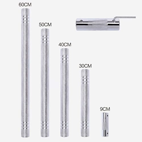 Biella per Manubri per Barra con Manubri Filettata Extender per Manubri Manubrio Solido Manubrio Accessori per Attrezzature per Sollevamento Pesi 50 Cm - Ysert