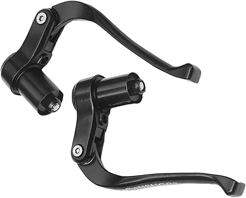 2X Leve del Freno a Bicicletta, Accessorio TT 'estremità a Barra, Barra a Alluminio Nera per Il Triathlon Bici - Ysert