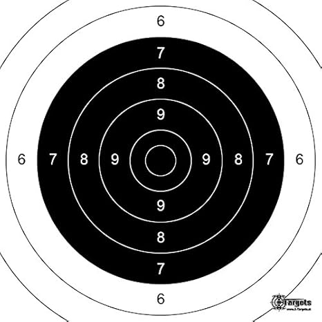 Bersagli standard, 26 x 26 cm, in cartone da 250 g/m² - Ysert