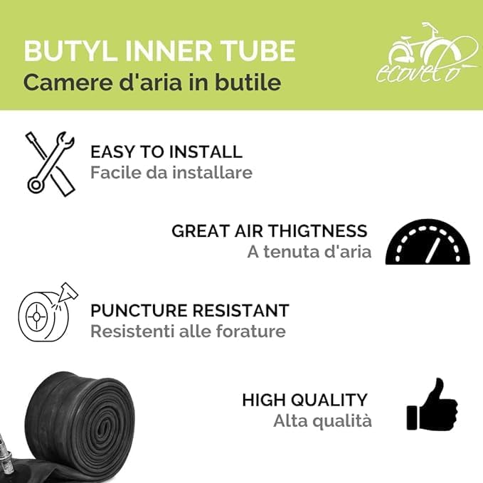 EBA26FBE 2 COPERTONI 26 X 4.0 (100-559) + CAMERE CON V.A. PNEUMATICI PER FAT BIKE GOMME BICI MTB 26 X 4 - Ysert