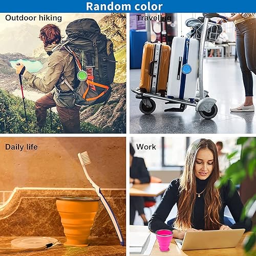 Set di 6 Tazza da caffè Portatile, Tazza da Viaggio in Silicone Pieghevole per Escursionismo da Campeggio All'aperto e Ufficio, Risparmio Spazio - Ysert