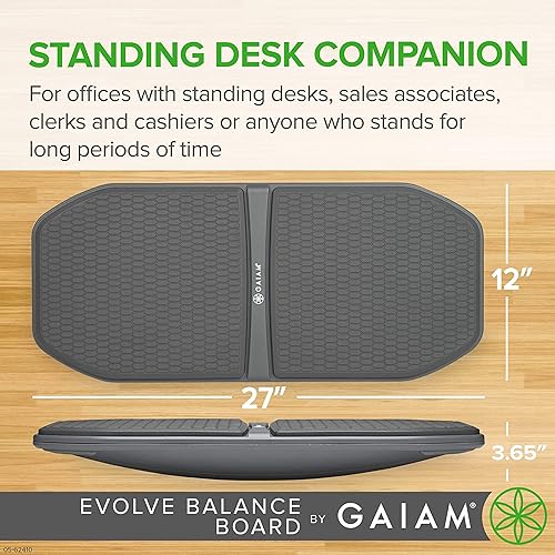 Gaiam Evolve Balance Board for Standing Desk - Ysert