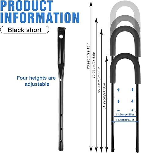 Maniglia per Allenamento Bici, Barra di Spinta per Equilibrio, Barra per Bicicletta per Bicicletta per Bambini, Asta di Supporto per Bicicletta per Bambini, Maniglia di Spinta di Sicurezza - Ysert
