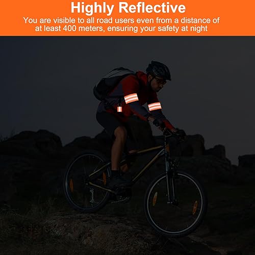 Ciondolo riflettente, 8 pezzi di ciondoli riflettenti e 2 pezzi di nastro riflettente, per jogging, portachiavi riflettente, per esterni - Ysert