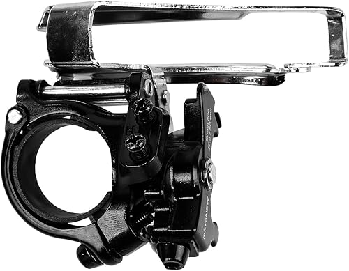 Deragliatore Anteriore per Bici a 3 velocità, tiraggio Superiore/Inferiore, Adatto per Tubi da 31,8/34,9 mm, Cambio in Lega di Alluminio per Mountain Bike - Ysert
