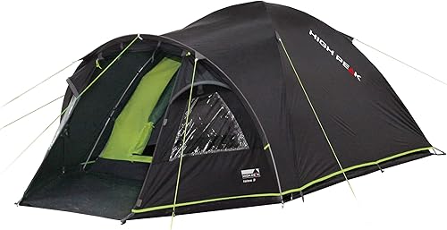 High Peak Talos 3, Tenda Unisex-Adulto, Grigio Scuro/Verde, 330 x 190 x 130/110 cm - Ysert