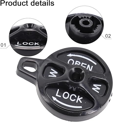 Essential Bicycle Component - Meccanismo di bloccaggio forcella e tappo per serie XCR/XCM (rosso) - Ysert