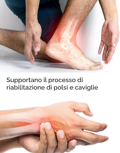 Pesi per Riabilitazione di Polsi, Mani, Caviglie, Polpacci 2 x 2.5 kg CAVIGLIERE/POLSIERE Regolabili - Ysert
